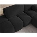 Corner sofa Elittario R, sleeping function, Royal 05, boucle, dark grey, H95x227x170cm