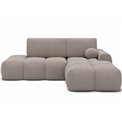 Corner sofa Elittario R, sleeping function, Royal 18, boucle, beige, H95x227x170cm