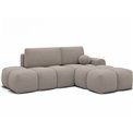 Corner sofa Elittario R, sleeping function, Royal 18, boucle, beige, H95x227x170cm