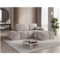 Corner sofa Elittario R, sleeping function, Royal 18, boucle, beige, H95x227x170cm