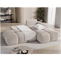 Corner sofa Elittario R, sleeping function, Royal 18, boucle, beige, H95x227x170cm