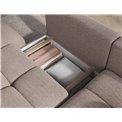 Corner sofa Elittario R, sleeping function, Royal 18, boucle, beige, H95x227x170cm