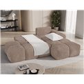 Corner sofa Elittario R, sleeping function, Modullo 20, light brown, H95x227x170cm