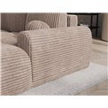 Corner sofa Elittario R, sleeping function, Modullo 20, light brown, H95x227x170cm