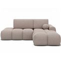 Corner sofa Elittario R, sleeping function, Xillar 20, light brown, H95x227x170cm