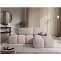Corner sofa Elittario R, sleeping function, Xillar 20, light brown, H95x227x170cm