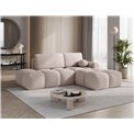 Corner sofa Elittario R, sleeping function, Xillar 20, light brown, H95x227x170cm