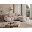 Corner sofa Elittario R, sleeping function, Xillar 20, light brown, H95x227x170cm