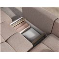 Corner sofa Elittario R, sleeping function, Xillar 20, light brown, H95x227x170cm