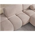 Corner sofa Elittario R, sleeping function, Xillar 20, light brown, H95x227x170cm