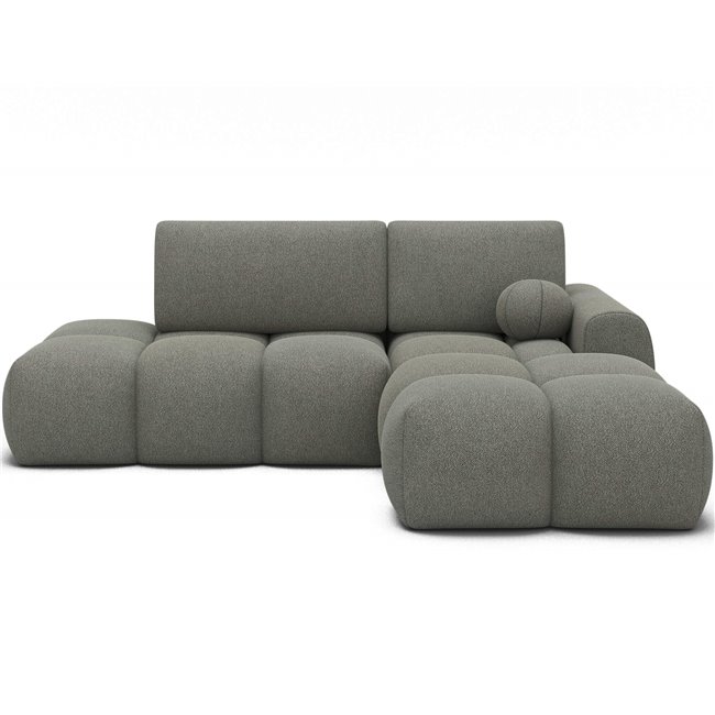 Corner sofa Elittario R, sleeping function, Xillar 100, green, H95x227x170cm