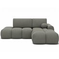 Corner sofa Elittario R, sleeping function, Xillar 100, green, H95x227x170cm
