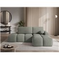 Corner sofa Elittario R, sleeping function, Xillar 100, green, H95x227x170cm