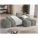 Corner sofa Elittario R, sleeping function, Xillar 100, green, H95x227x170cm