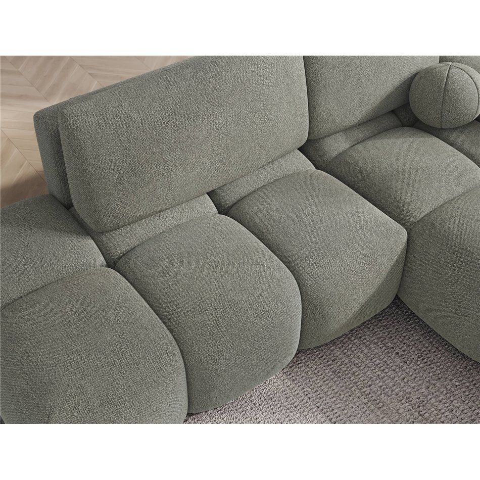 Corner sofa Elittario R, sleeping function, Xillar 100, green, H95x227x170cm