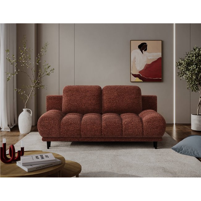 Sofa bed Elguavio, sleeping function, Jaffray 30, brown, H97x210x91cm