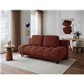 Sofa bed Elguavio, sleeping function, Jaffray 30, brown, H97x210x91cm