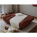 Sofa bed Elguavio, sleeping function, Jaffray 30, brown, H97x210x91cm
