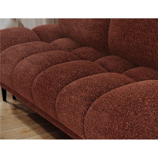 Sofa bed Elguavio, sleeping function, Jaffray 30, brown, H97x210x91cm