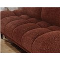 Sofa bed Elguavio, sleeping function, Jaffray 30, brown, H97x210x91cm