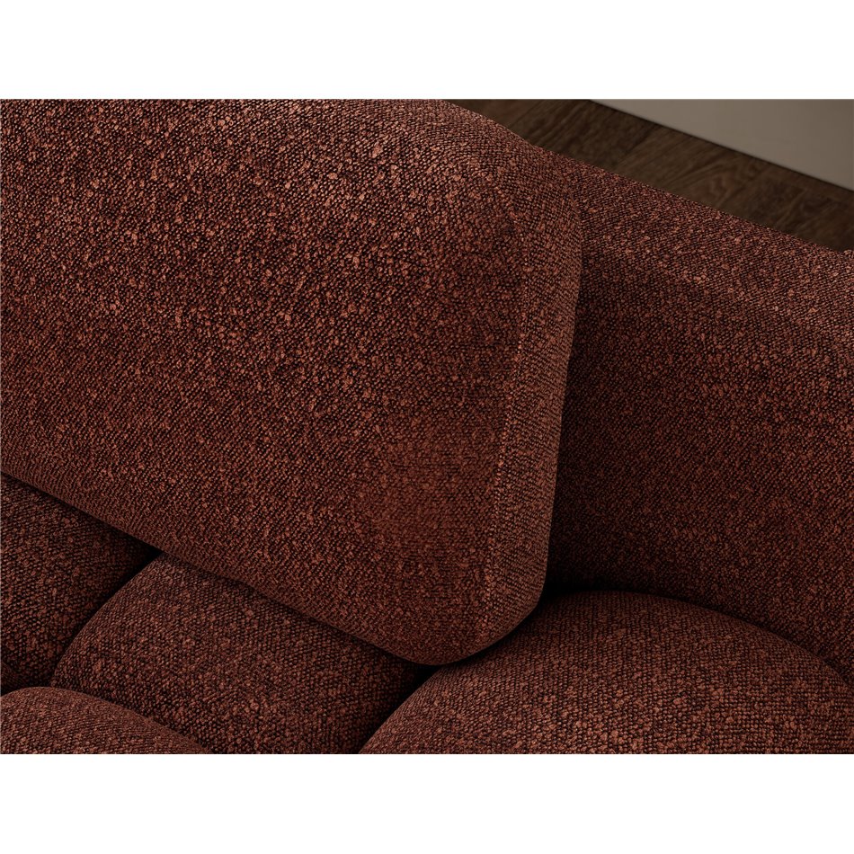 Sofa bed Elguavio, sleeping function, Jaffray 30, brown, H97x210x91cm