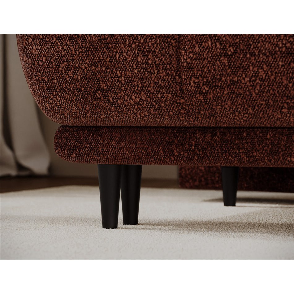 Sofa bed Elguavio, sleeping function, Jaffray 30, brown, H97x210x91cm