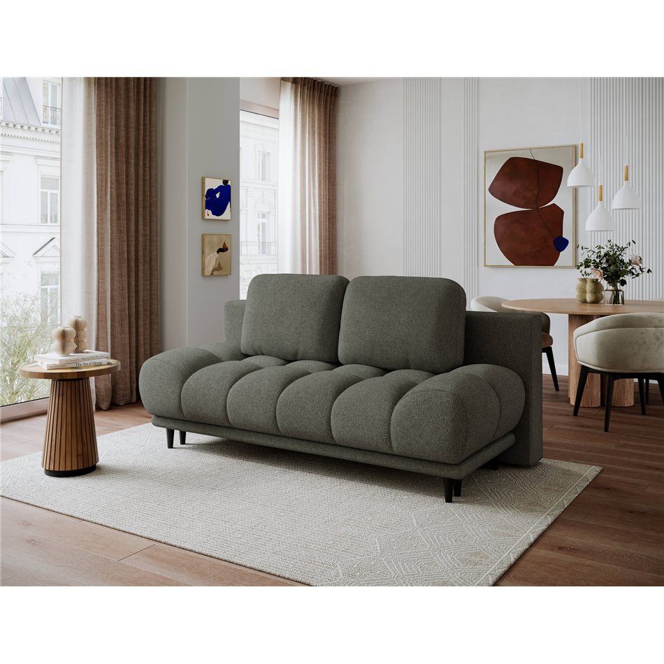 Sofa bed Elguavio, sleeping function, Xillar 100, green, H97x210x91cm