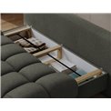 Sofa bed Elguavio, sleeping function, Xillar 100, green, H97x210x91cm