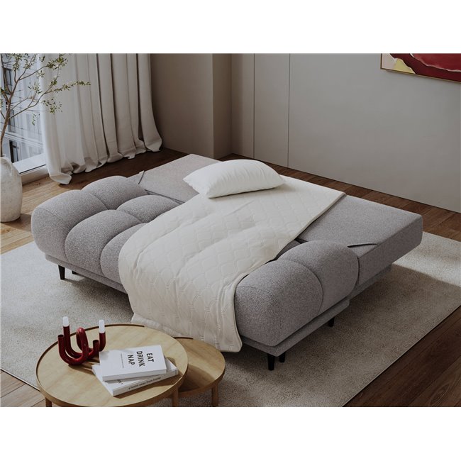 Sofa bed Elguavio, sleeping function, Paolli 04, grey, H97x210x91cm