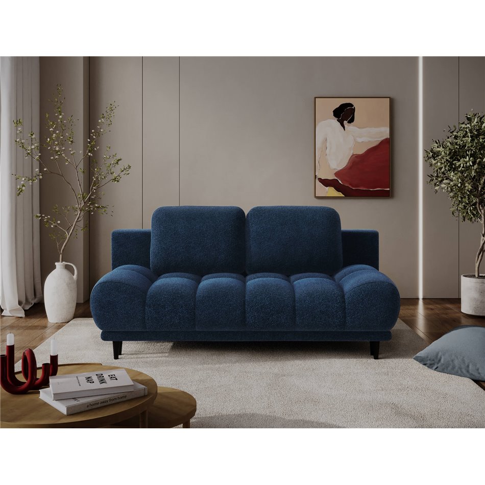 Sofa bed Elguavio, sleeping function, Paolli 40, blue, H97x210x91cm