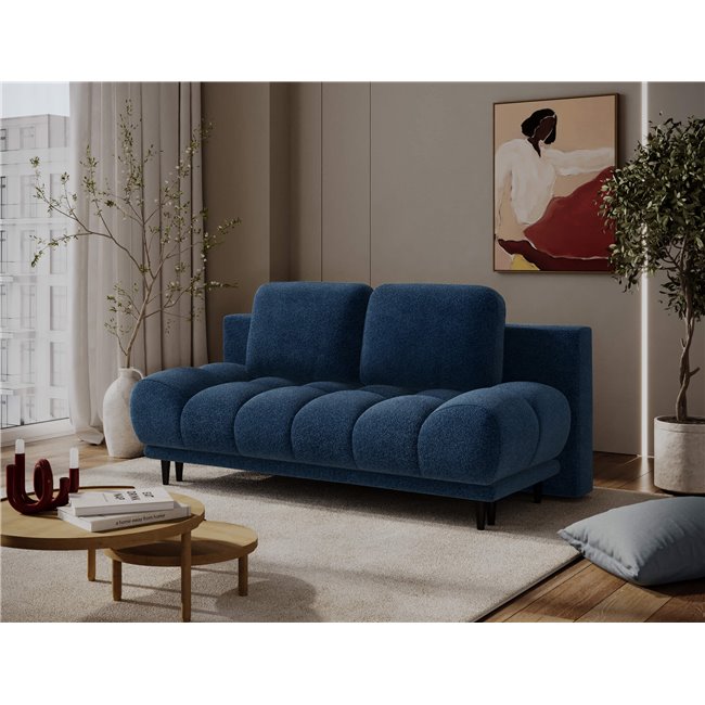 Sofa bed Elguavio, sleeping function, Paolli 40, blue, H97x210x91cm