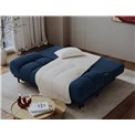 Sofa bed Elguavio, sleeping function, Paolli 40, blue, H97x210x91cm