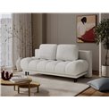 Sofa bed Elguavio, sleeping function, Paolli 01, white, H97x210x91cm
