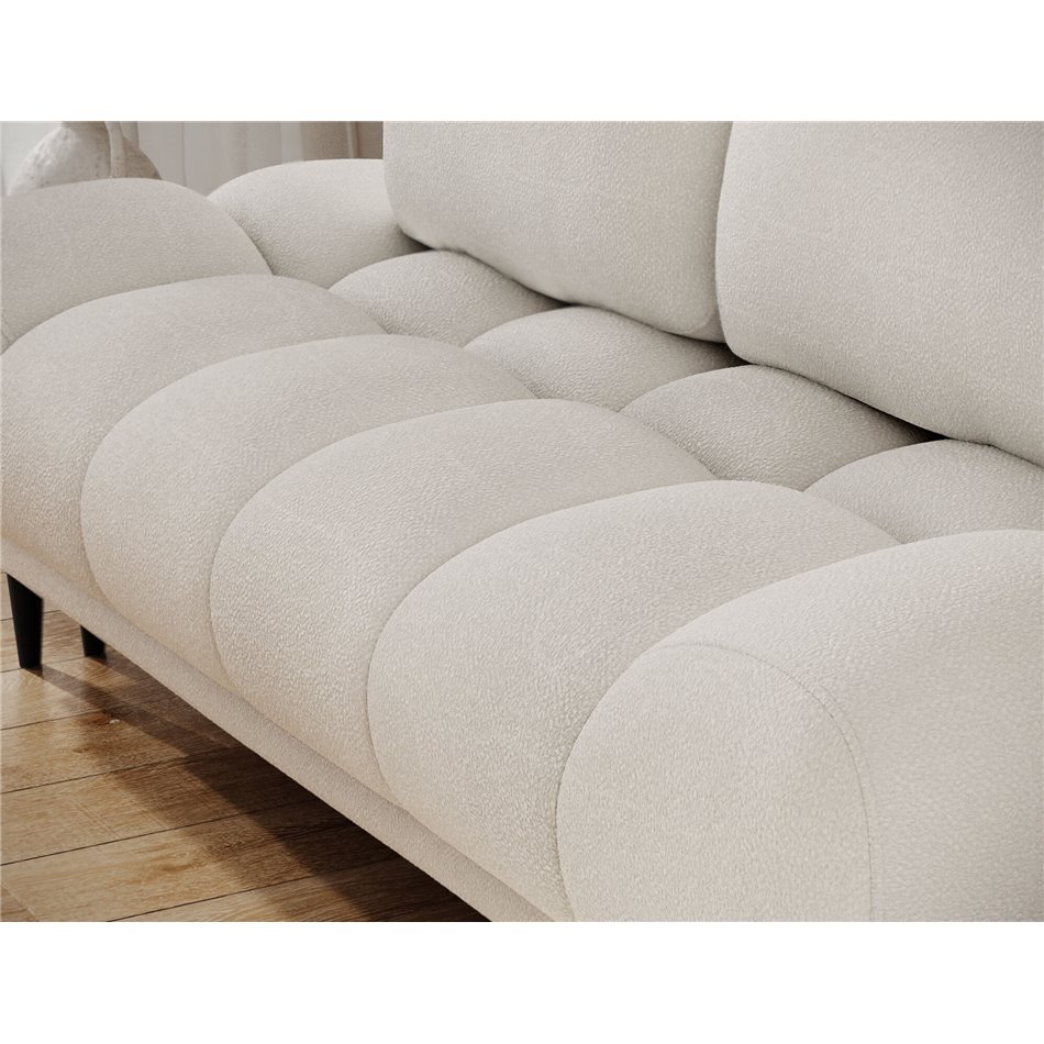 Sofa bed Elguavio, sleeping function, Paolli 01, white, H97x210x91cm