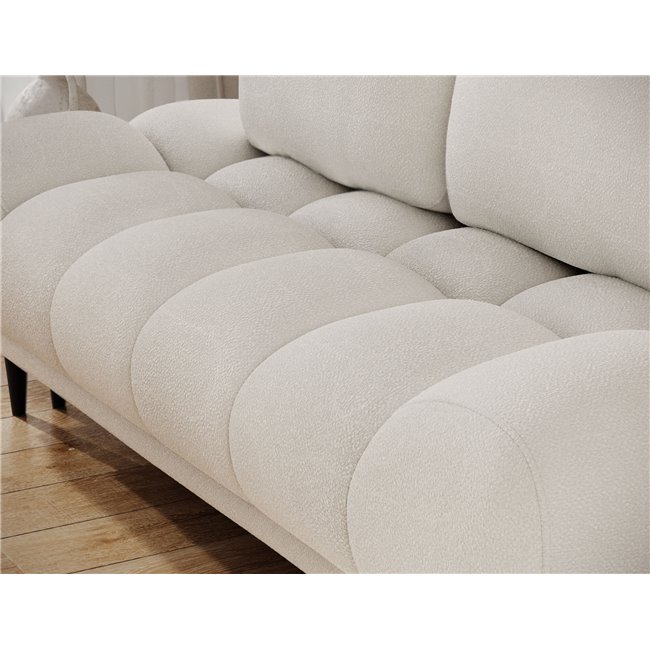 Sofa bed Elguavio, sleeping function, Paolli 01, white, H97x210x91cm