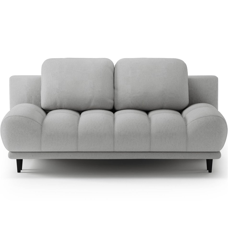 Sofa bed Elguavio, sleeping function, Calmora 03, grey, H97x210x91cm