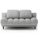 Sofa bed Elguavio, sleeping function, Calmora 03, grey, H97x210x91cm