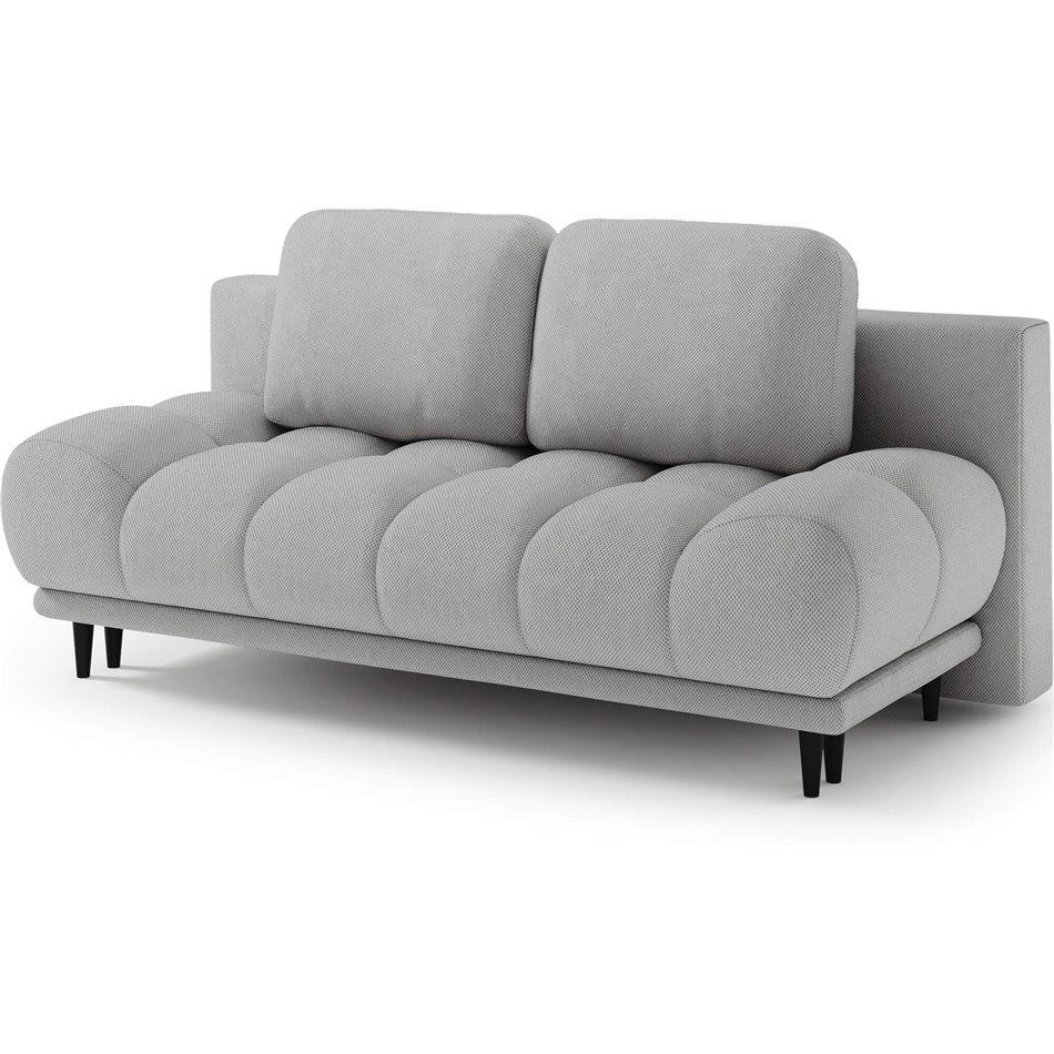 Sofa bed Elguavio, sleeping function, Calmora 03, grey, H97x210x91cm
