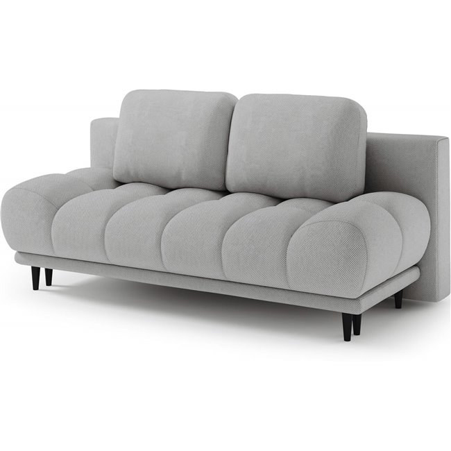 Sofa bed Elguavio, sleeping function, Calmora 03, grey, H97x210x91cm