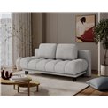 Sofa bed Elguavio, sleeping function, Calmora 03, grey, H97x210x91cm