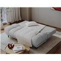Sofa bed Elguavio, sleeping function, Calmora 03, grey, H97x210x91cm