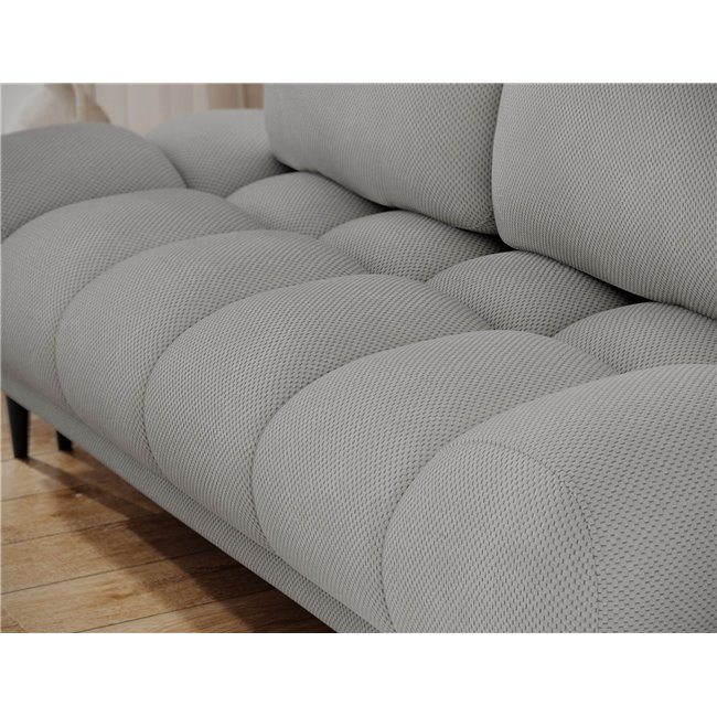 Sofa bed Elguavio, sleeping function, Calmora 03, grey, H97x210x91cm