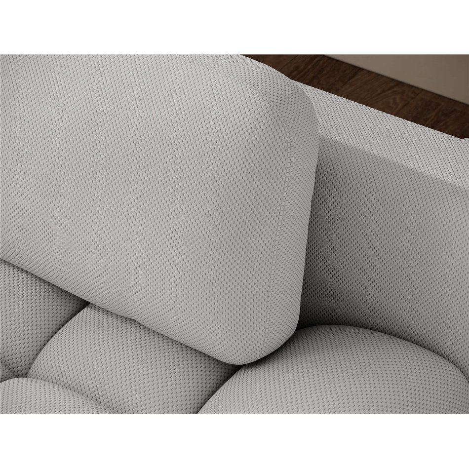 Sofa bed Elguavio, sleeping function, Calmora 03, grey, H97x210x91cm