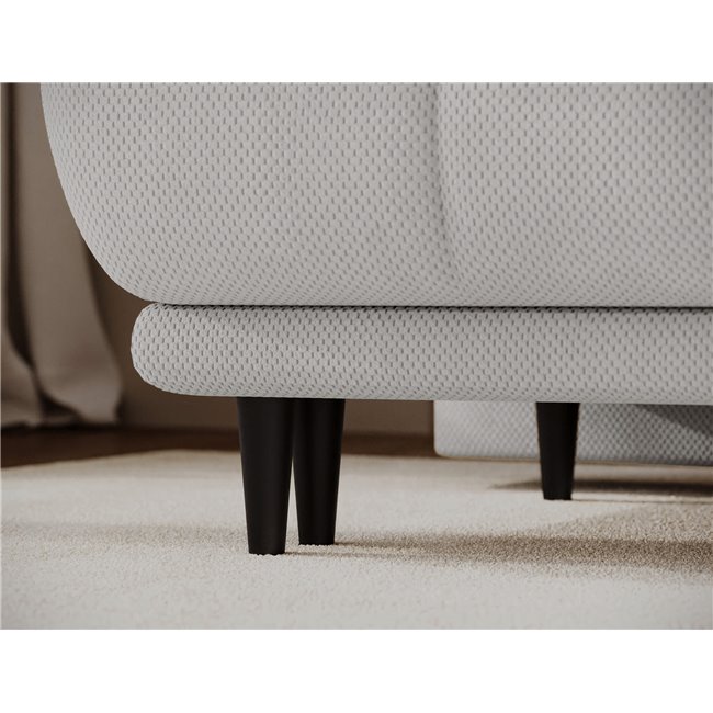 Sofa bed Elguavio, sleeping function, Calmora 03, grey, H97x210x91cm