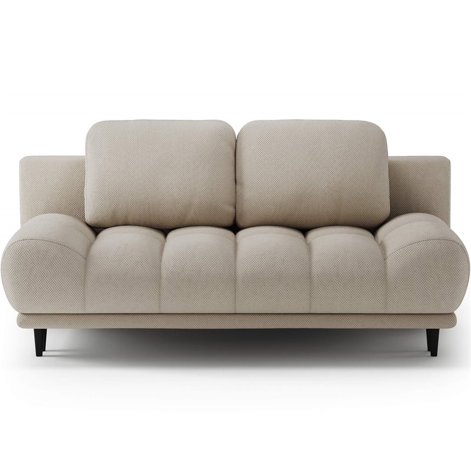 Sofa bed Elguavio, sleeping function, Calmora 18, beige, H97x210x91cm