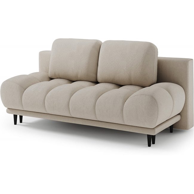 Sofa bed Elguavio, sleeping function, Calmora 18, beige, H97x210x91cm
