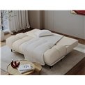 Sofa bed Elguavio, sleeping function, Calmora 18, beige, H97x210x91cm
