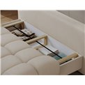 Sofa bed Elguavio, sleeping function, Calmora 18, beige, H97x210x91cm