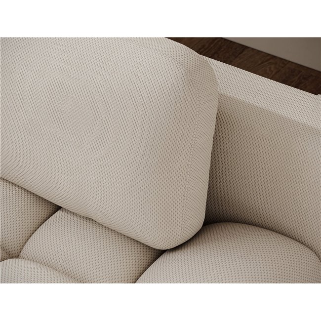 Sofa bed Elguavio, sleeping function, Calmora 18, beige, H97x210x91cm