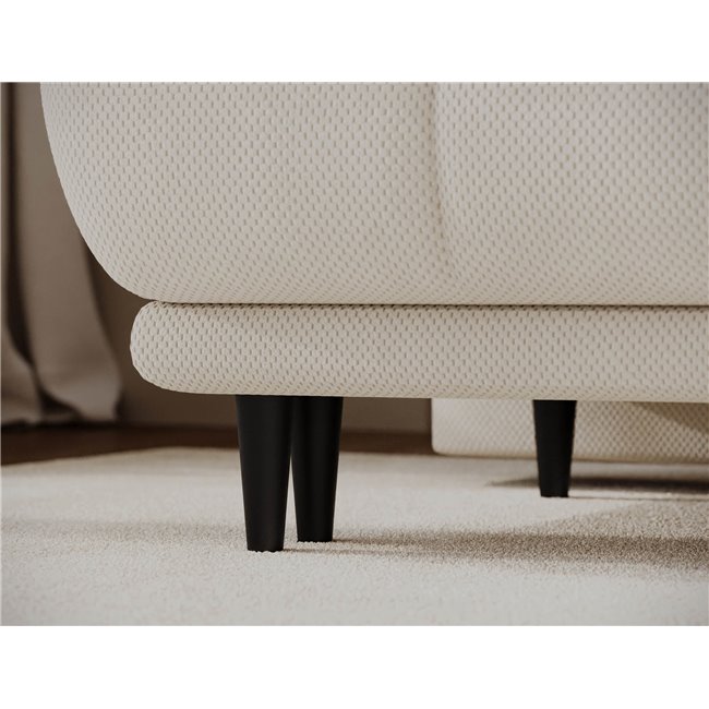 Sofa bed Elguavio, sleeping function, Calmora 18, beige, H97x210x91cm